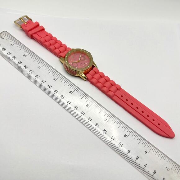 Gold & Pink Men's Geneva Watch - Picture 4 of 5